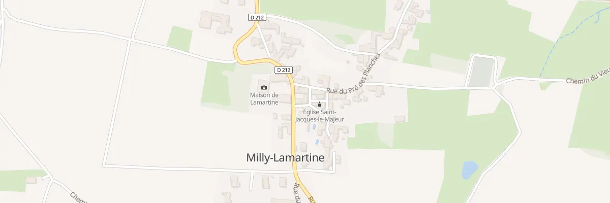Plan du 1 Pl de l’Eglise à Milly-Lamartine