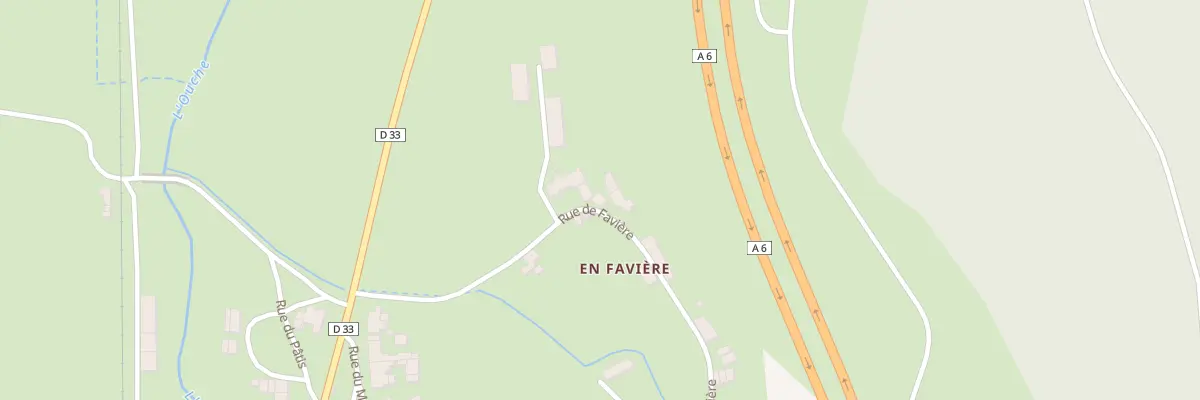 Plan du 5 Rue de Favière à Thorey-sur-Ouche