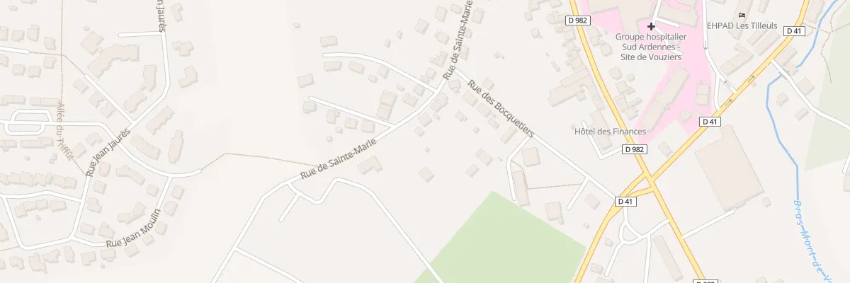 Plan du 19 Rue de Ste Marie à Vouziers