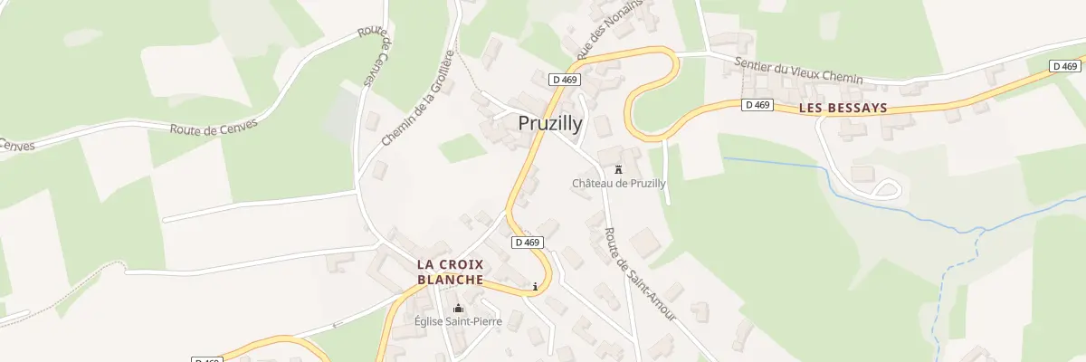 Plan du 5021 La Croix Blanche à Pruzilly
