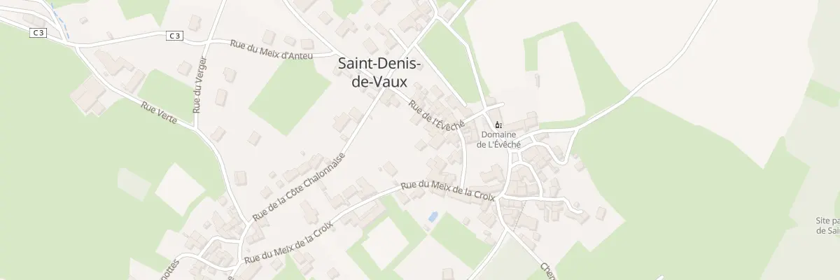 Plan du 9 Rue de l’Évêché à Saint-Denis-de-Vaux