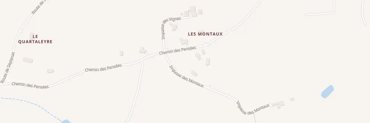 Plan du 5389 Les Montaux à Quintenas