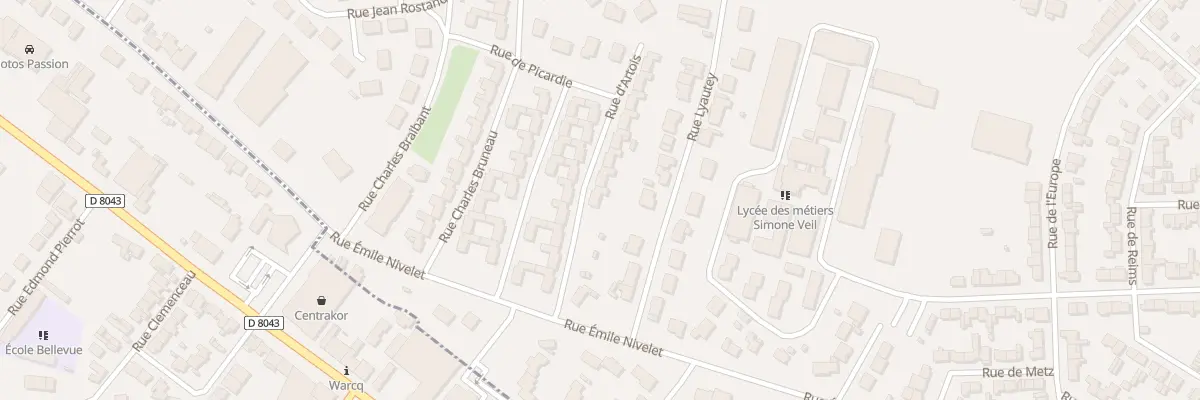 Plan du 4 Rue d’Artois à Charleville-Mézières