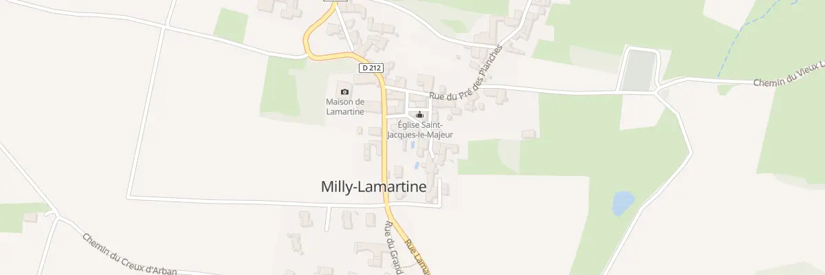 Plan du 2 Pl de l’Eglise à Milly-Lamartine