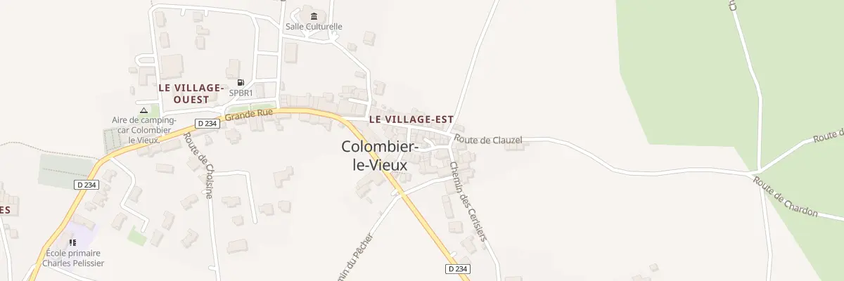 Plan du 2 Pl St Julien à Colombier-le-Vieux