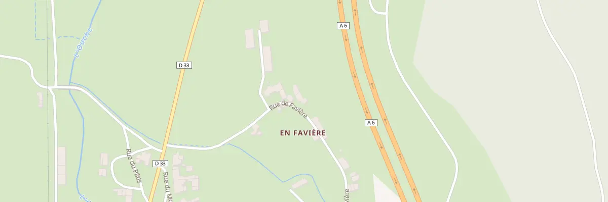 Plan du 5013 En Faviere à Thorey-sur-Ouche