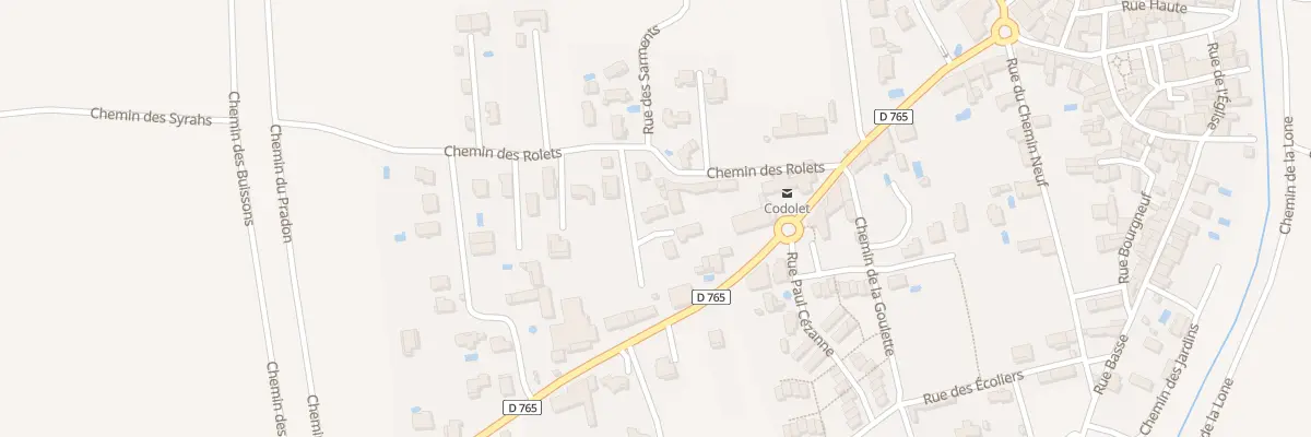 Plan du 5213 Les Rolets à Codolet