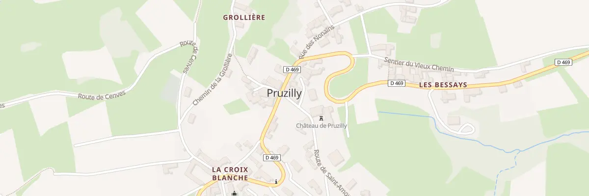 Plan du 5000 Le Bourg à Pruzilly