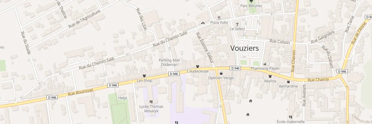 Plan du 40 Rue Bournizet à Vouziers