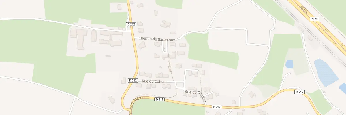 Plan du 8 Che de Barenjoux à Milly-Lamartine