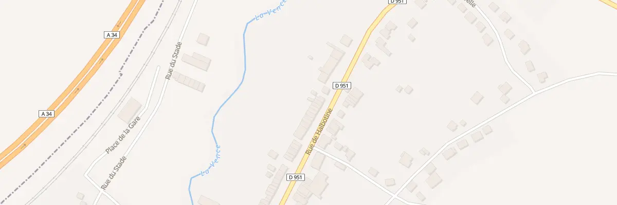 Plan du 77 Rue de Halbotine à Boulzicourt