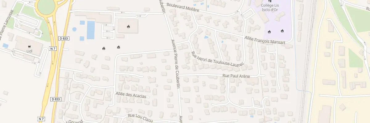 Plan du 8 Rue Toulouse Lautrec à Pierrelatte