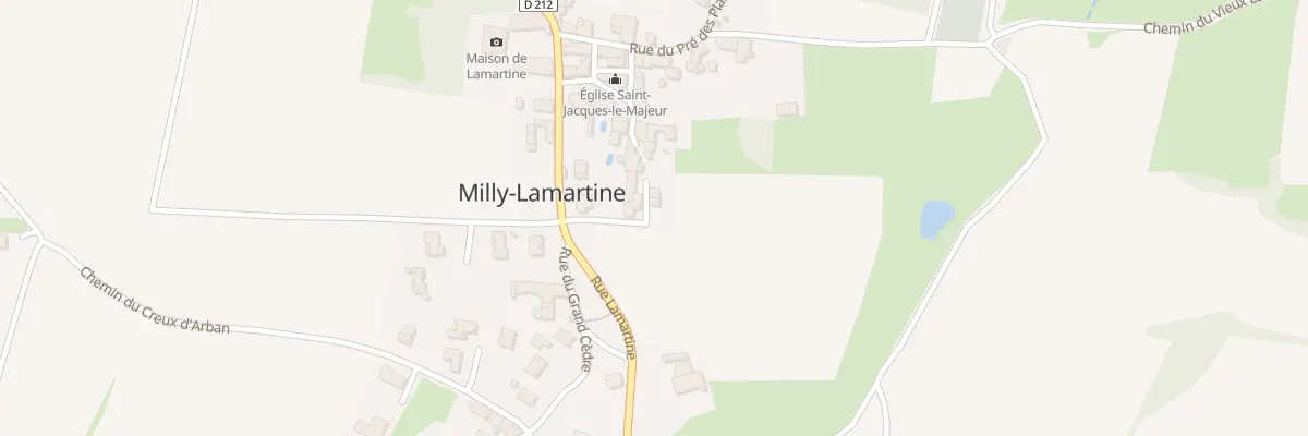 Plan du 23 Rue Lamartine à Milly-Lamartine