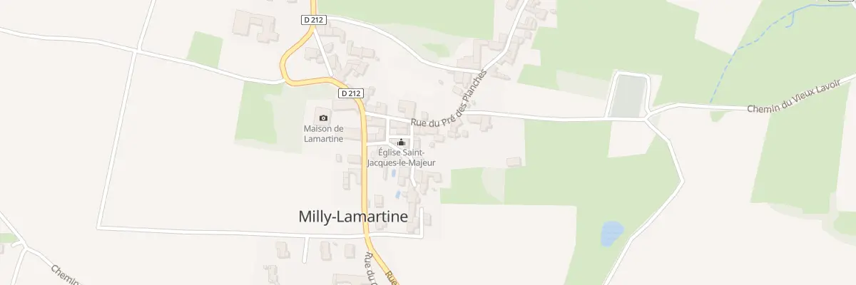 Plan du 7 Pl de l’Eglise à Milly-Lamartine