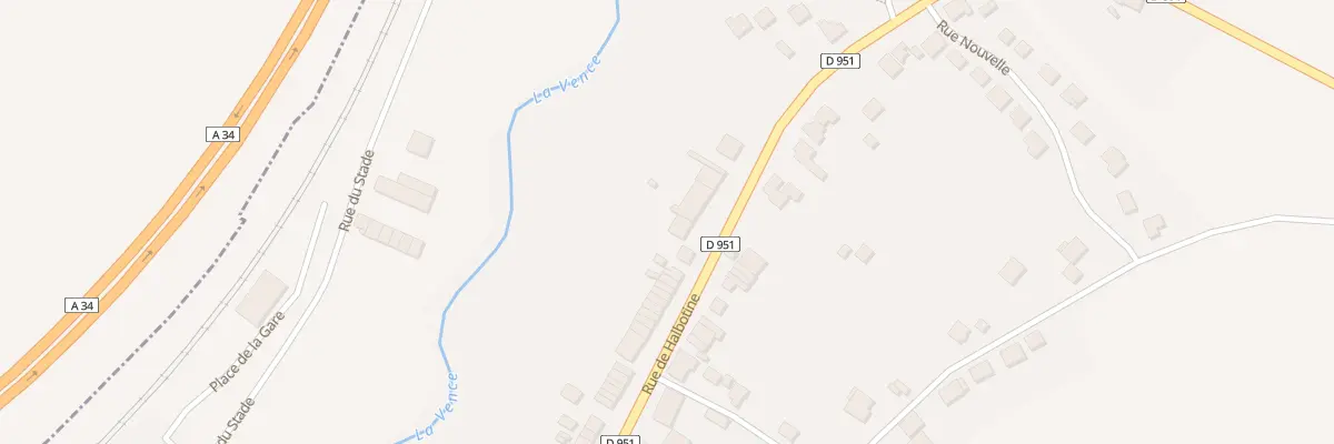 Plan du 87 Rue de Halbotine à Boulzicourt