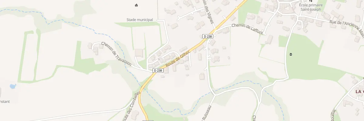 Plan du 325 Rte de Gilhoc à Colombier-le-Jeune