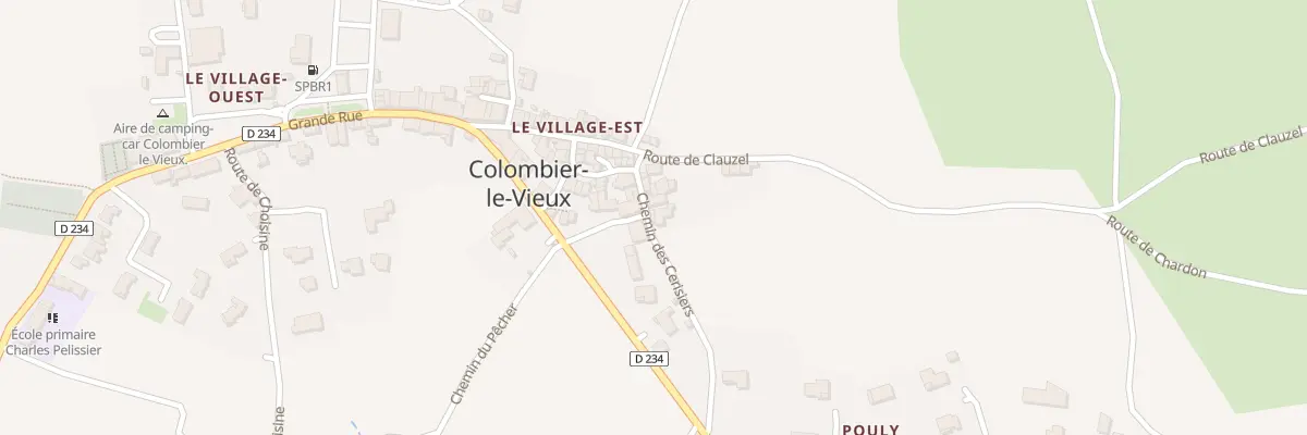 Plan du 35 Che des Cerisiers à Colombier-le-Vieux