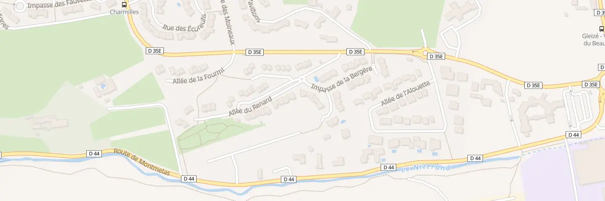 Plan du 1 Imp de la Bergere à Gleizé