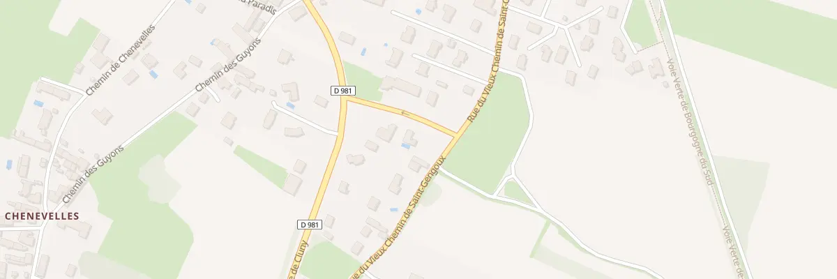 Plan du 20 Rue du Vieux Che de St Gengoux à Buxy