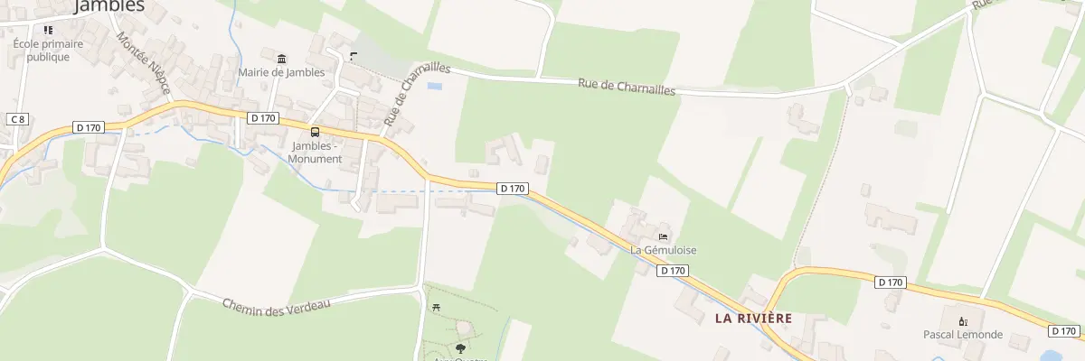 Plan du 36 Rue de la Côte Chalonnaise à Jambles