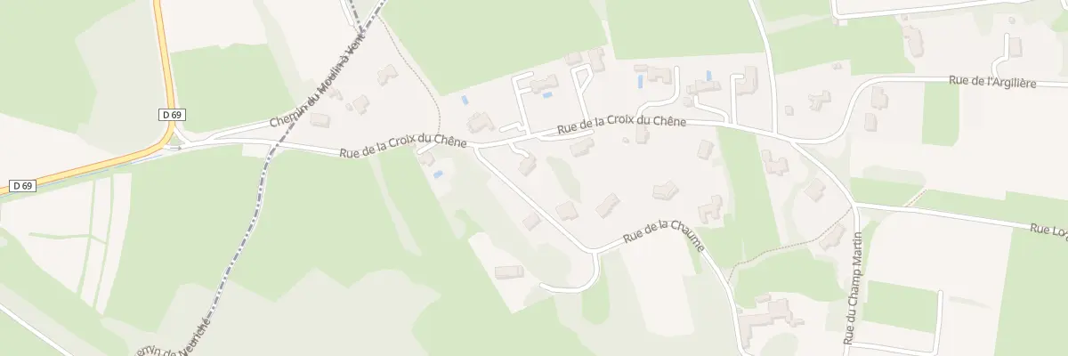 Plan du 11 Rue de la Croix du Chene à Rosey