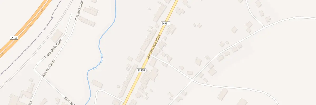 Plan du 62 Rue de Halbotine à Boulzicourt