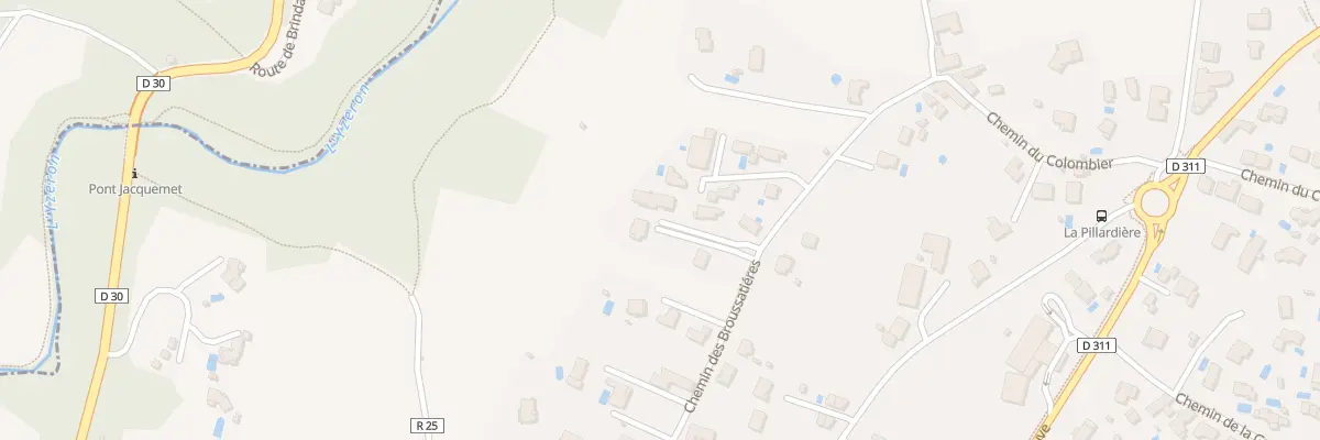 Plan du 69 Che des Broussatieres à Brindas