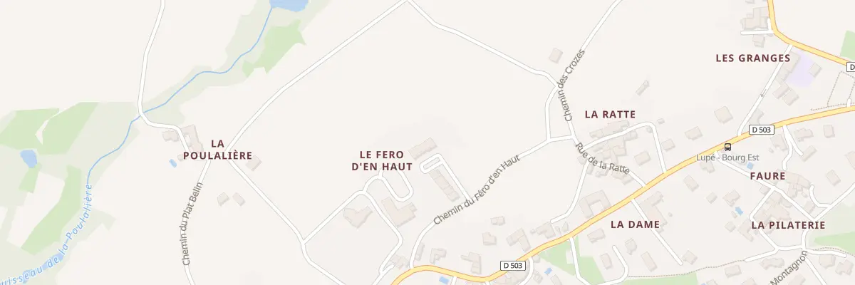 Plan du 3 Imp du Fero d’En Haut à Lupé