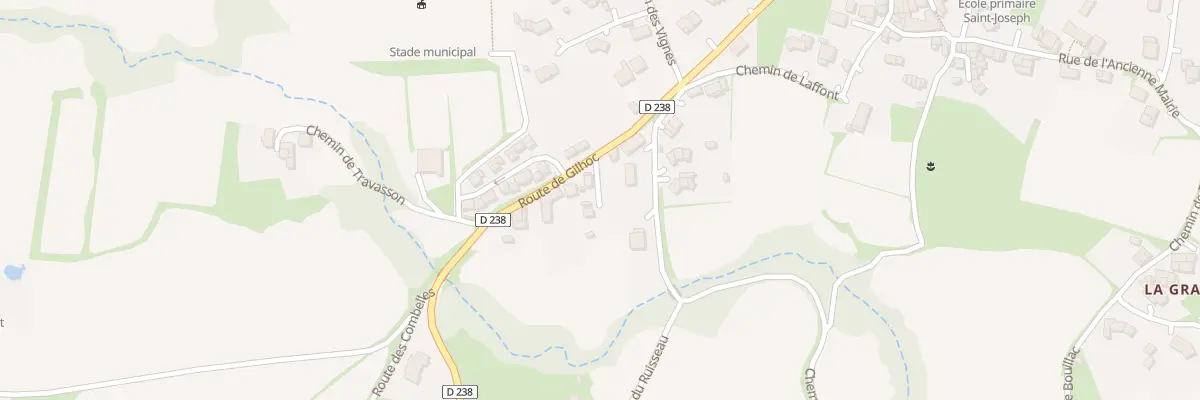 Plan du 305 Rte de Gilhoc à Colombier-le-Jeune