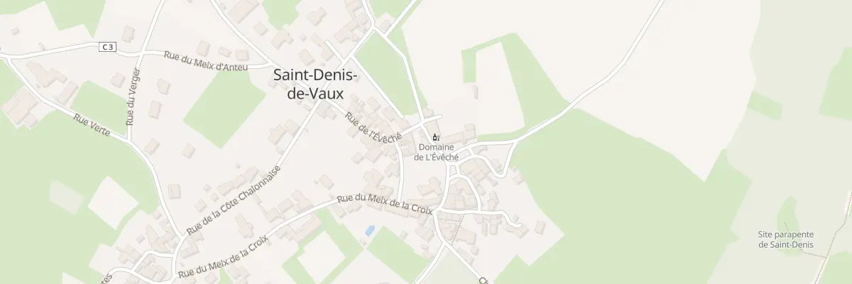 Plan du 1 Rue de l’Évêché à Saint-Denis-de-Vaux