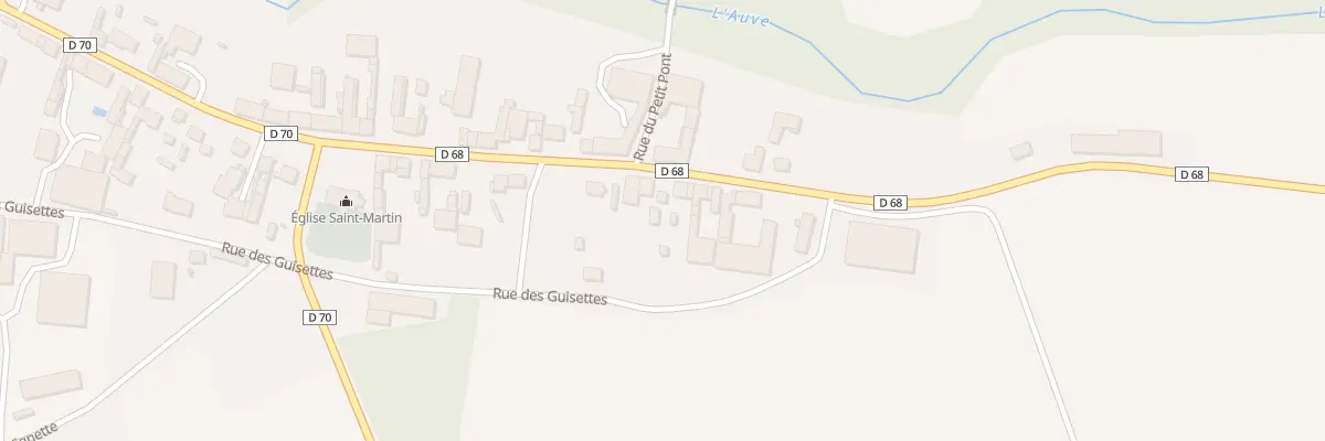 Plan du 16 Rue St Martin à Auve