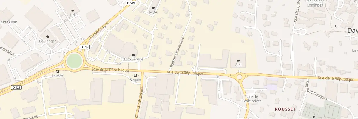Plan du 269 Rue de la République à Davézieux
