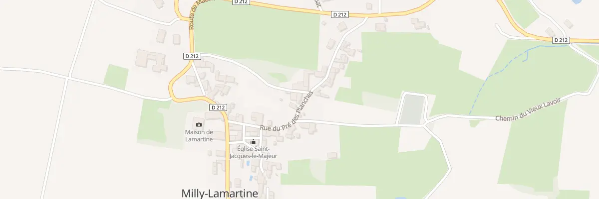 Plan du 7 Rue du Pre des Planches à Milly-Lamartine