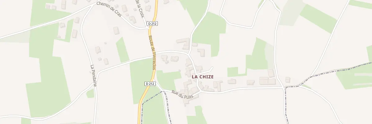 Plan du 6 Rue de la Chize à Milly-Lamartine