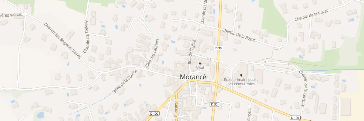 Plan du 2 Rue de l’Eglise à Morancé