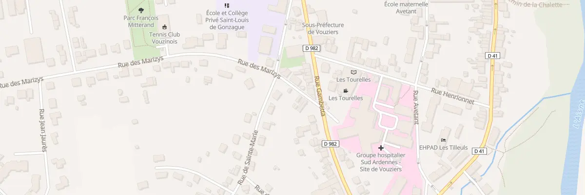 Plan du 3B Rue des Marizys à Vouziers