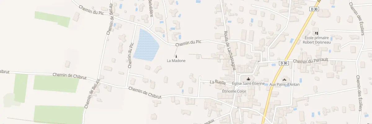 Plan du 88 Imp de Chibrut à Lucenay