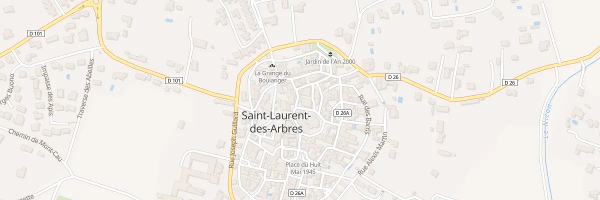 Plan du 1 Rue du Cordonnier à Saint-Laurent-des-Arbres