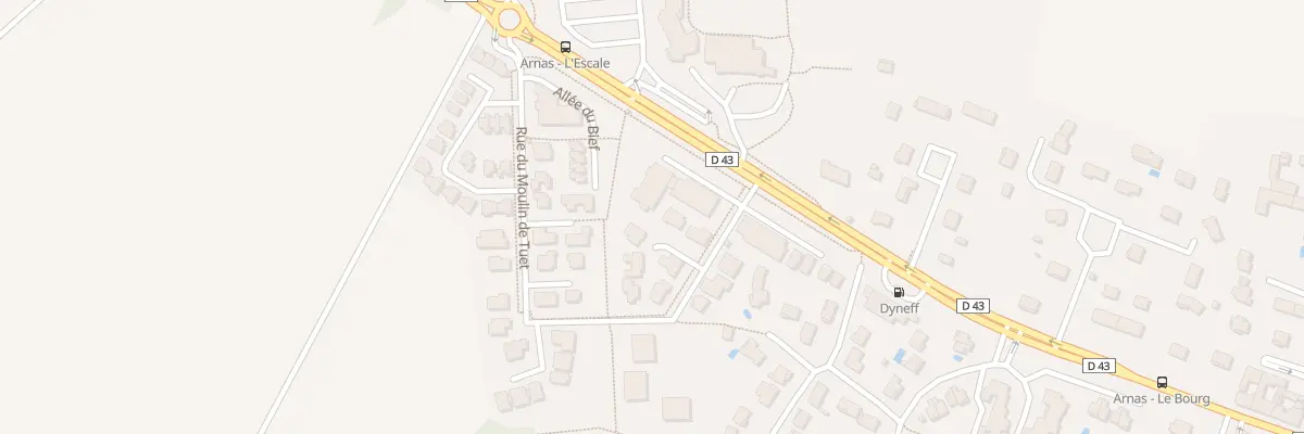 Plan du 415 Rue du Moulin de Tuet à Arnas