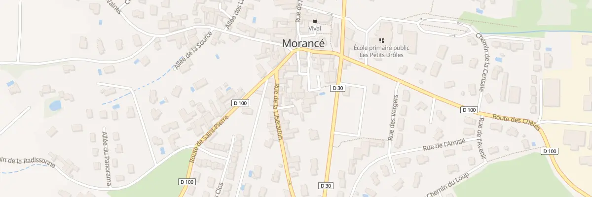 Plan du 2 All du Quartier Suisse à Morancé
