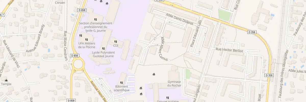 Plan du 9002B Rue Albert Camus à Pierrelatte