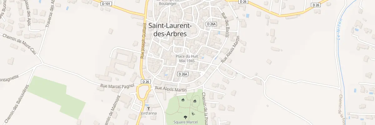 Plan du 10 Pl Adolphe Touranche à Saint-Laurent-des-Arbres