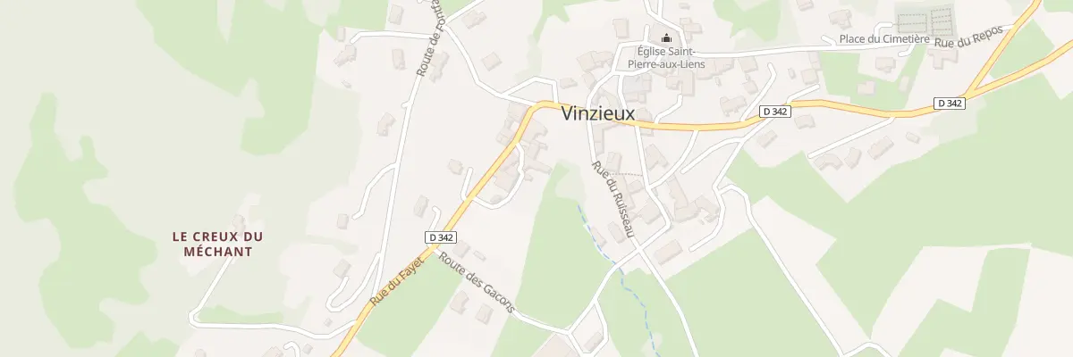 Plan du 25 Rue de la Voûte à Vinzieux