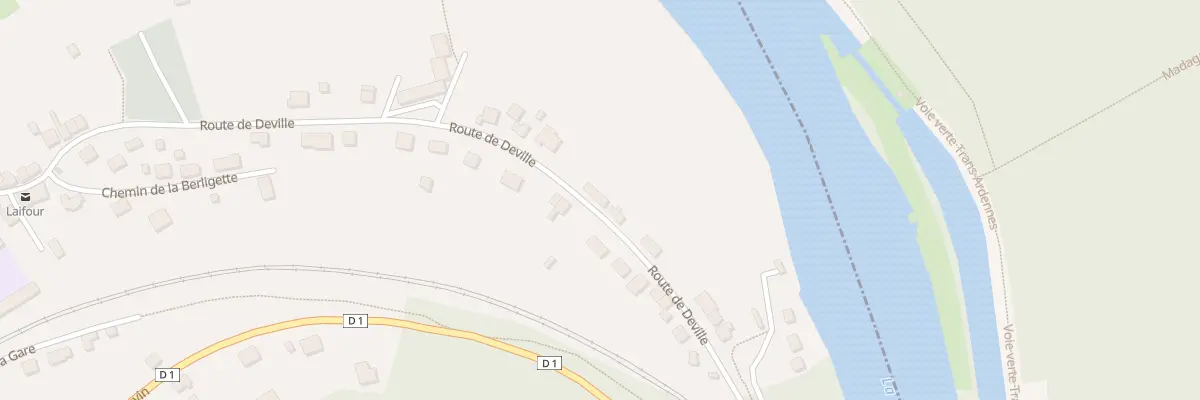 Plan du 37 Rte de Deville à Laifour