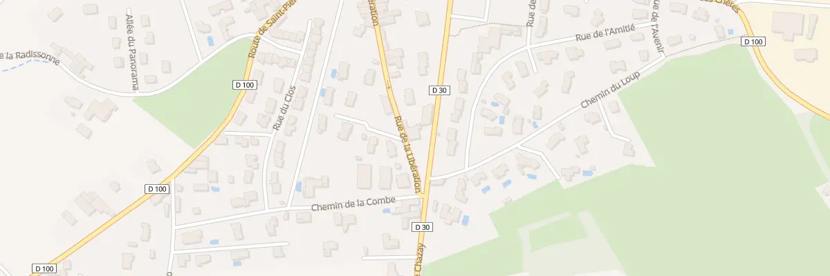 Plan du 250 Rue de la Libération à Morancé