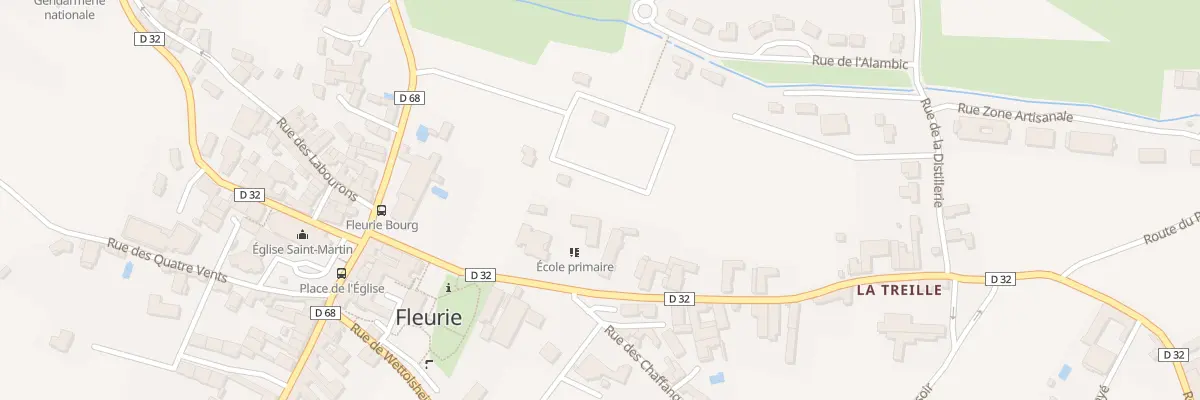 Plan du 212 Rue des châteaux à Fleurie