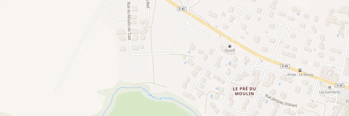 Plan du 360 Rue du Moulin de Tuet à Arnas