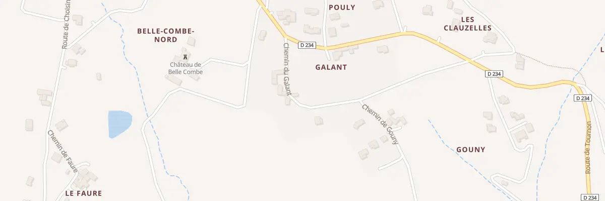 Plan du 105 Che du Galant à Colombier-le-Vieux