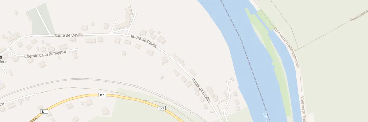 Plan du 39 Rte de Deville à Laifour
