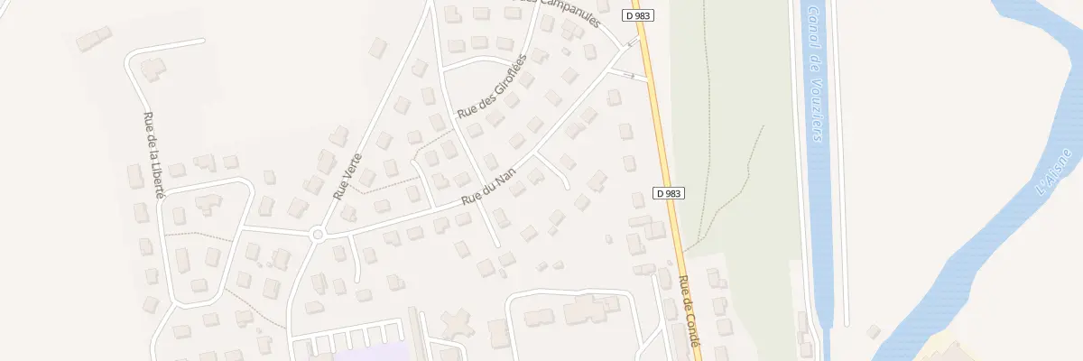 Plan du 12 Rue du Nan à Vouziers